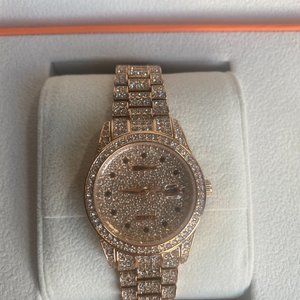 Davena Princess Watch - Swarovski crystal -Rosegold
